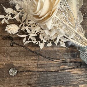 Rebel Pave Disc Necklace